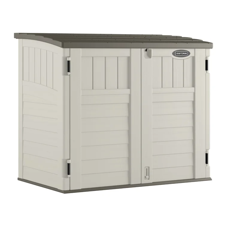 Outdoor 4 ft. 5 in. W x 2 ft. 9 in. D Plastic Horizontal Storage Shed