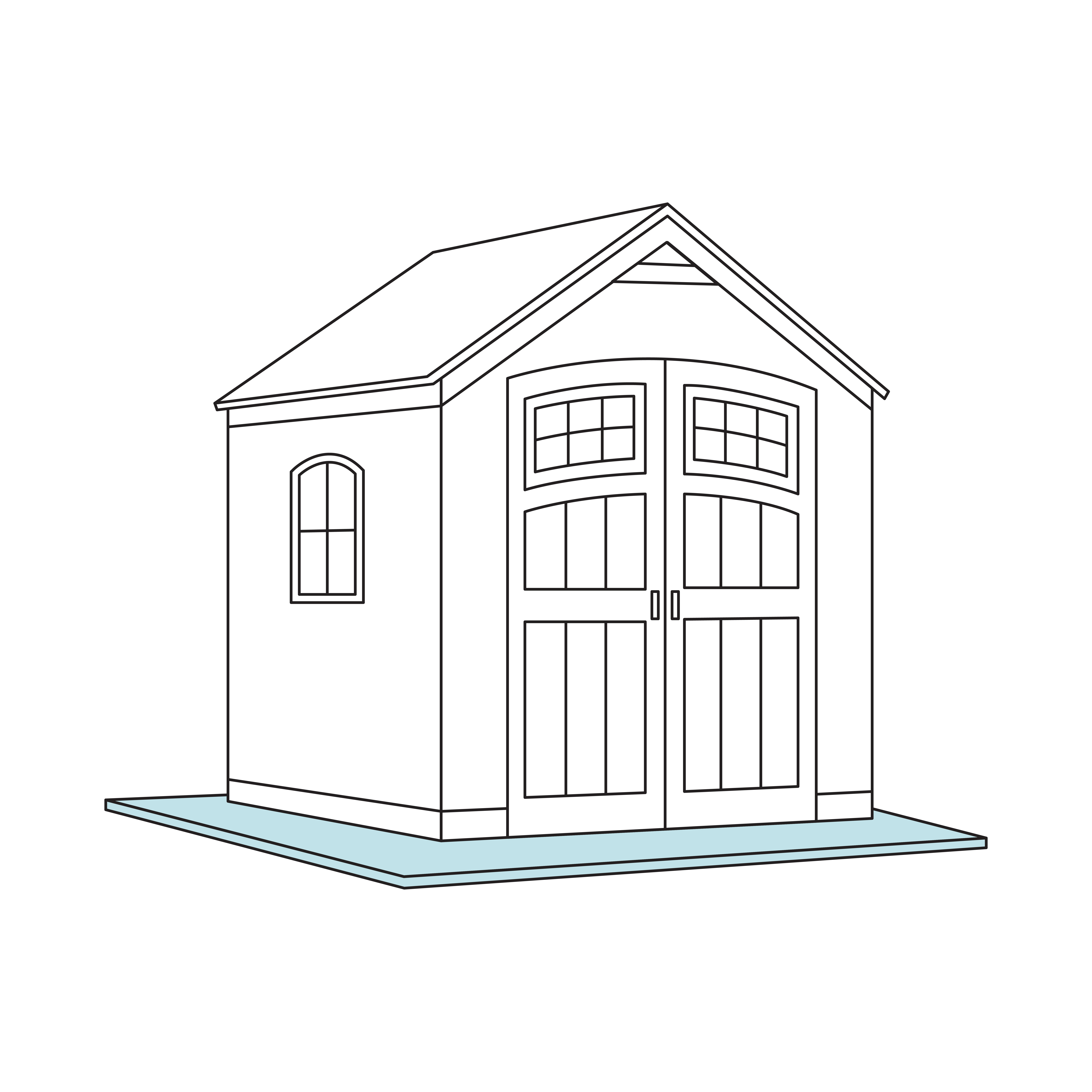 9 ft. W x 6 ft. D Solid Wood Storage Shed