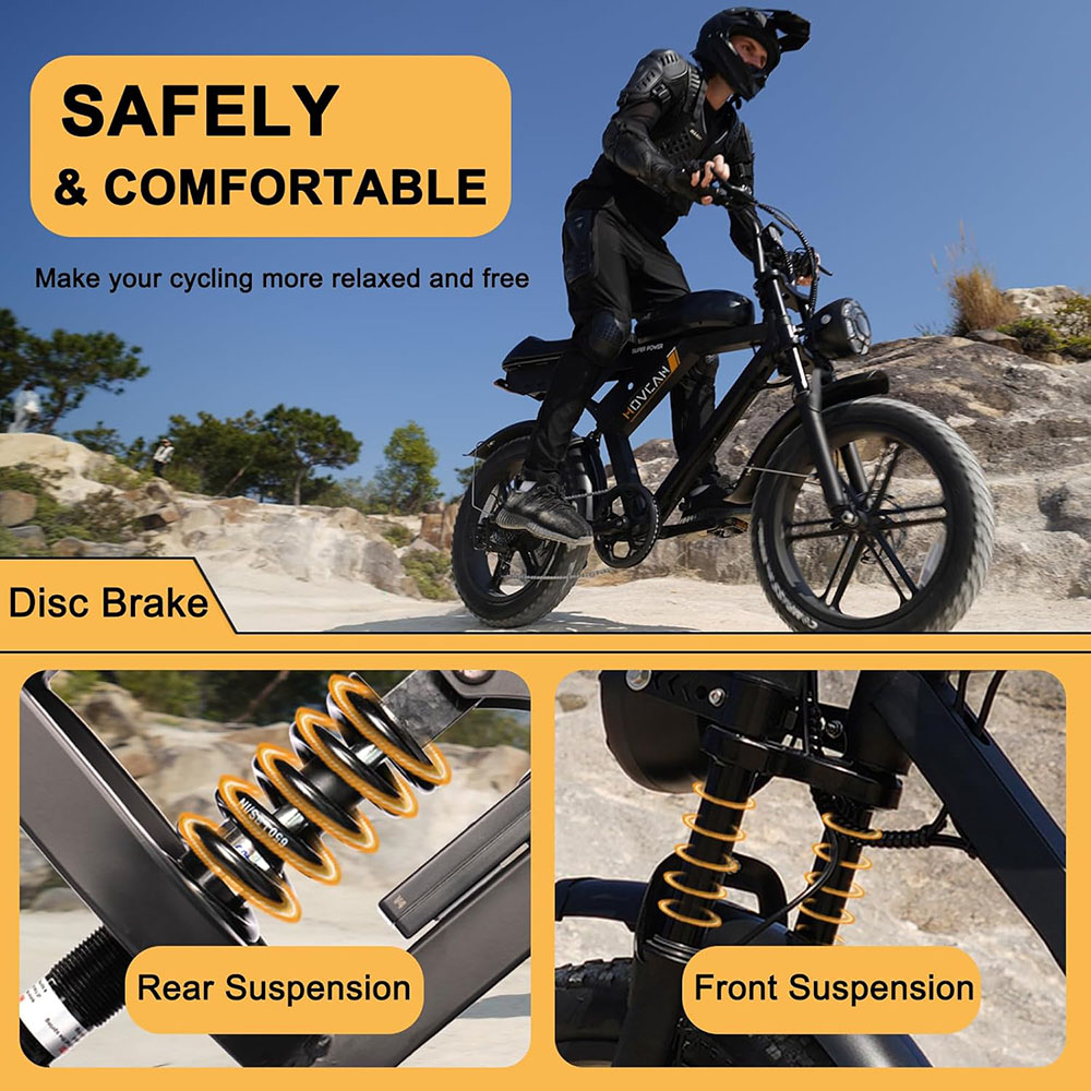 MOVCAN Fat Tire Electric Bike for Adults