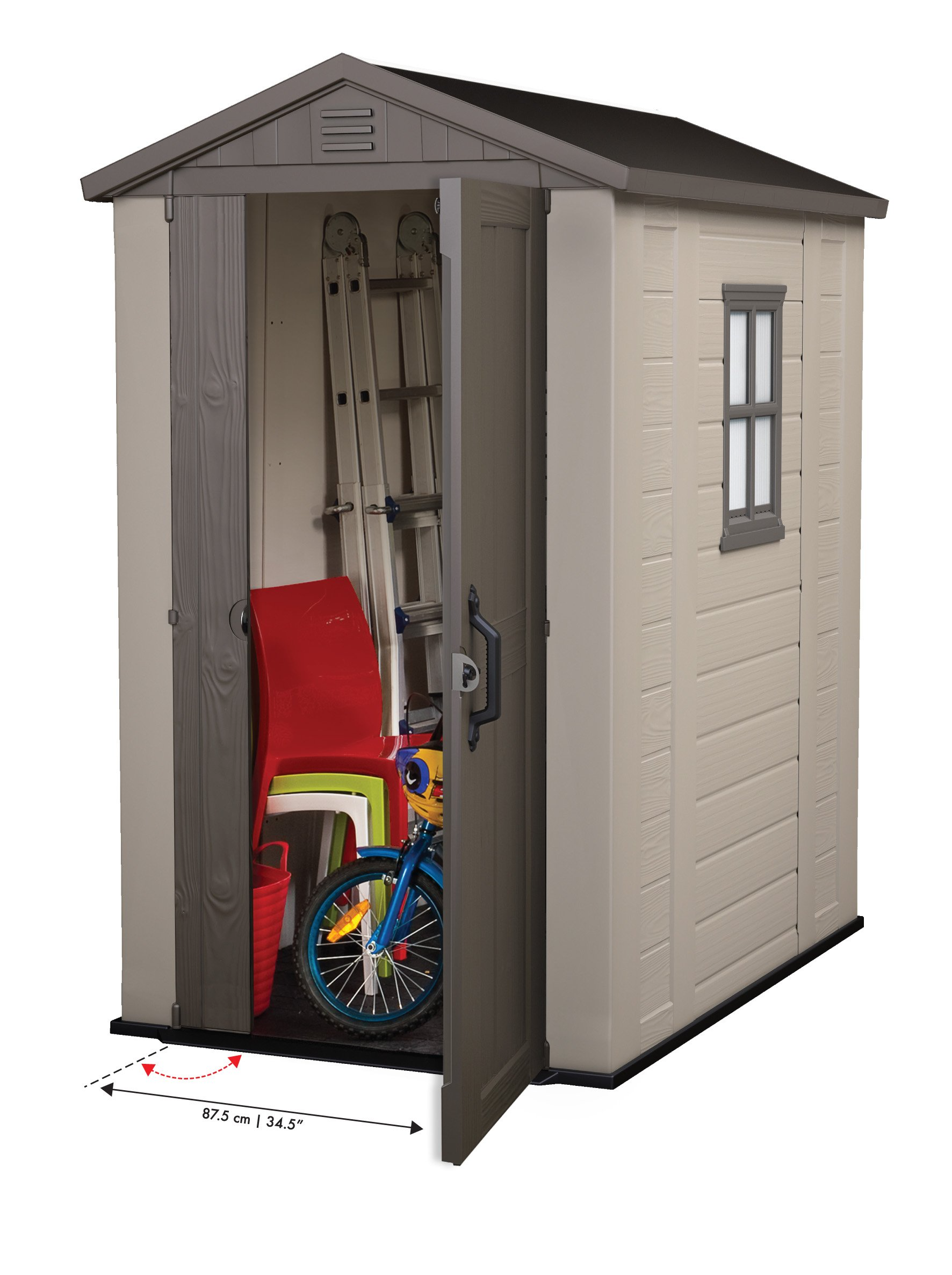 【Storage Shed】4x6 Outdoor Storage Shed, Store Patio Furniture, Garden tools, Bike accesories, Lawn Mowers