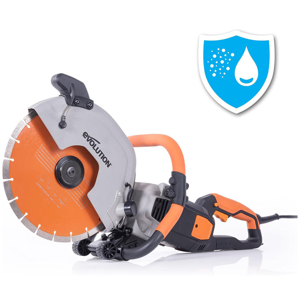 Evolution R12DCT 12-Inch Concrete Saw with Hydraulic Dust Extraction (aka Angle Grinder, Cut-Off Saw, Masonry Saw) Electric