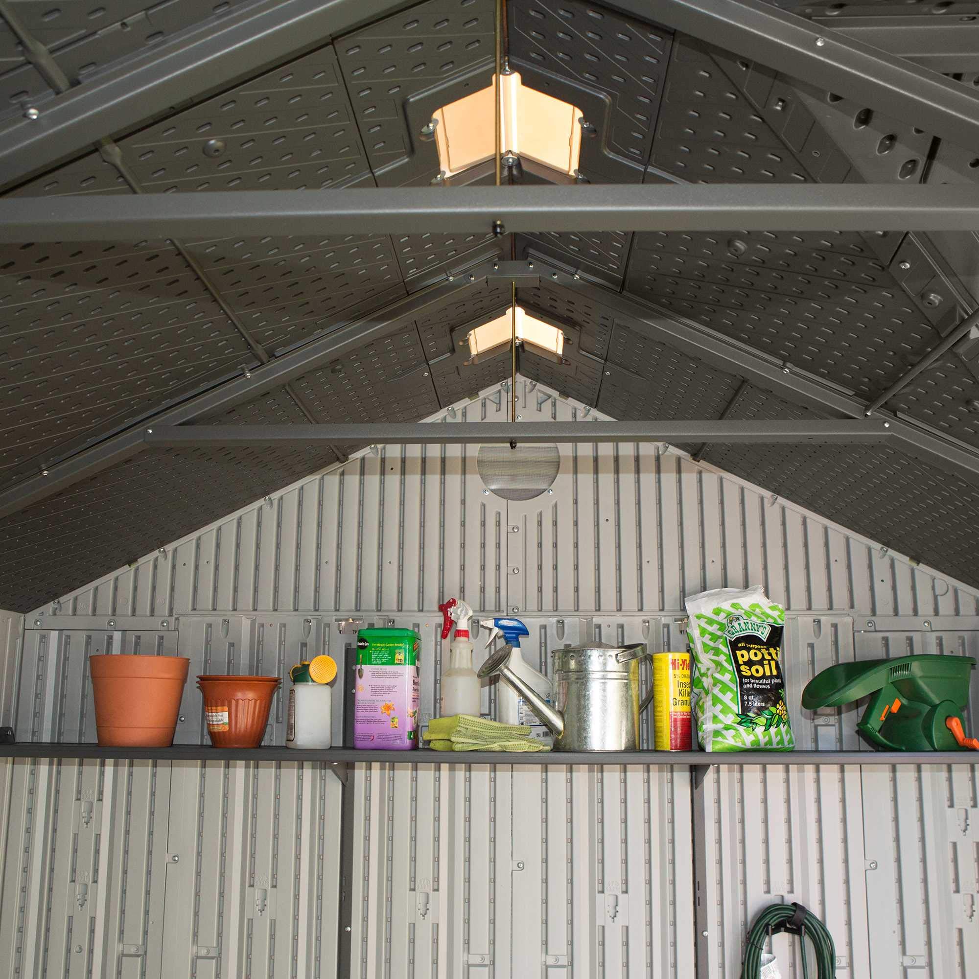 10 x 8 Ft. Outdoor Storage Shed, Gray