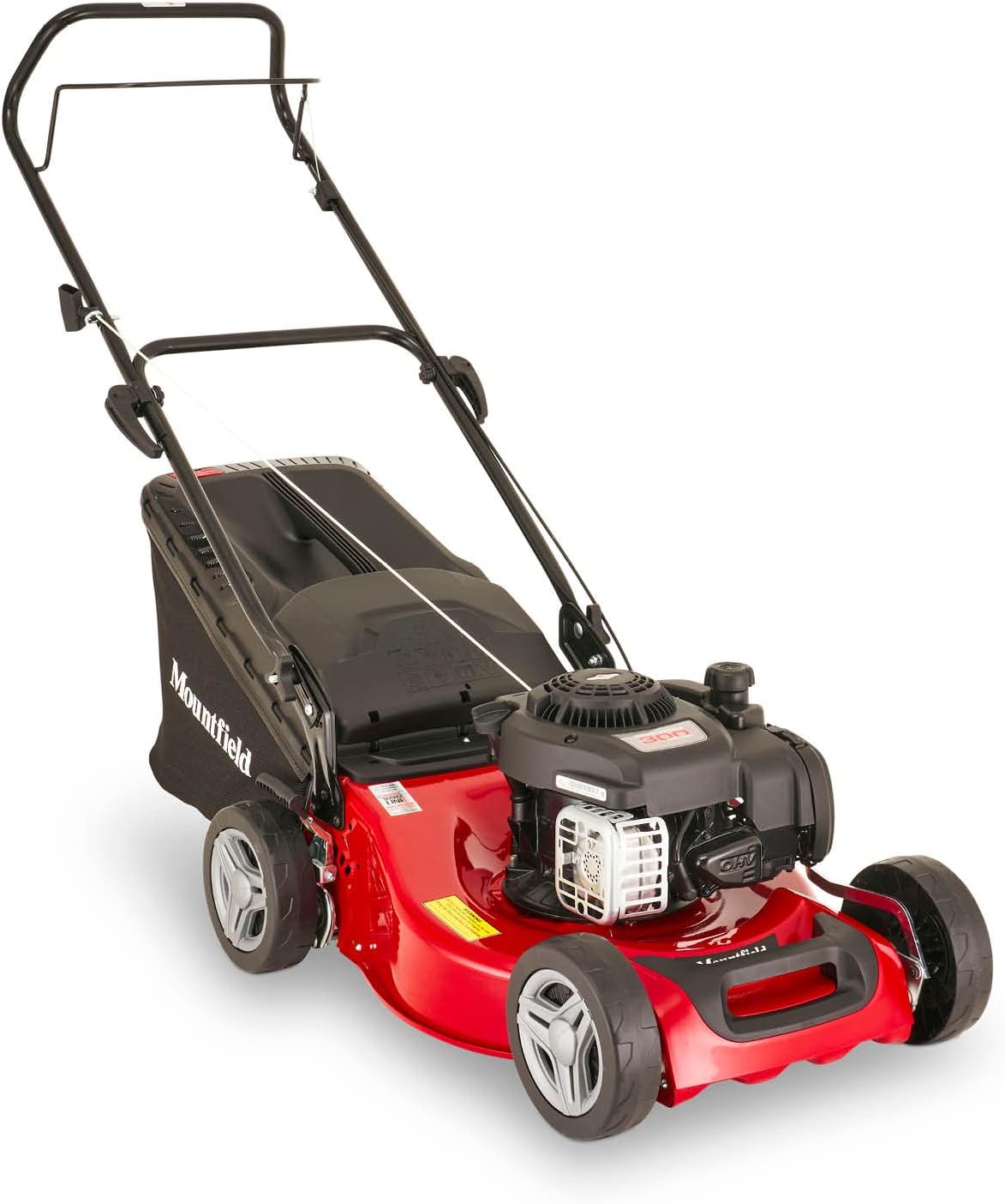 Mountfield lawn mower with manual drive, model HP185, red and grey, item 2L0481043/MC