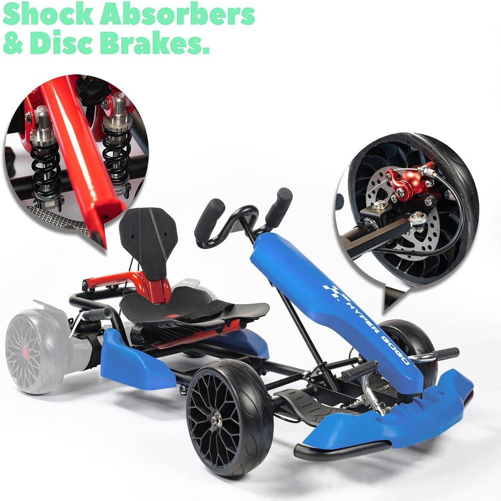HYPER GOGO Drift GoKart Kit-Hoverboard Attachment,Outdoor Race Pedal Go Cart Car for Kids and Adults