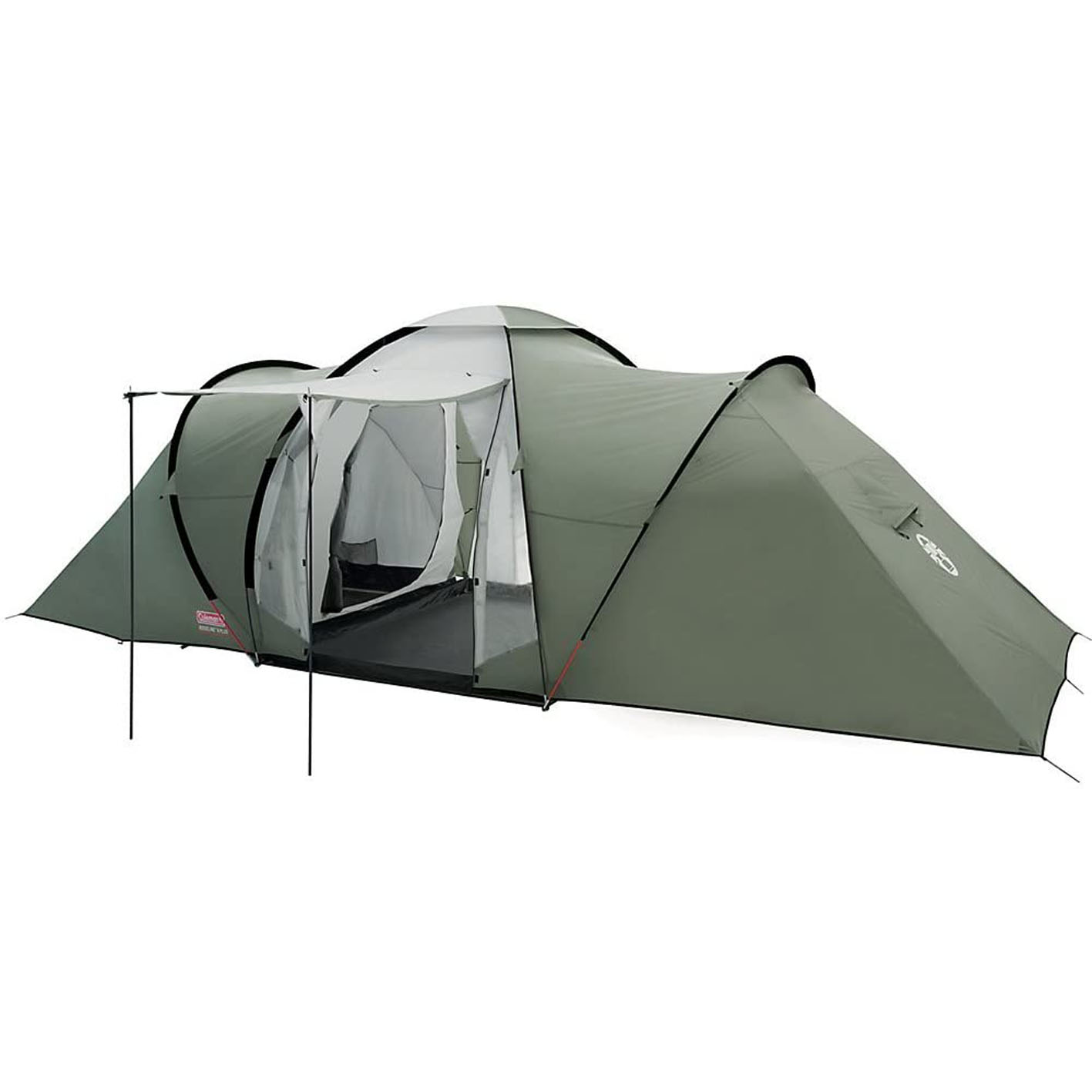 Coleman Tent Ridgeline 4 Plus, 4 Man Tent, 4 People Vis-A-Vis Tunnel Tent, Camping Tent, Dome Tent with Sun Roof, Waterproof HH 3.000 mm