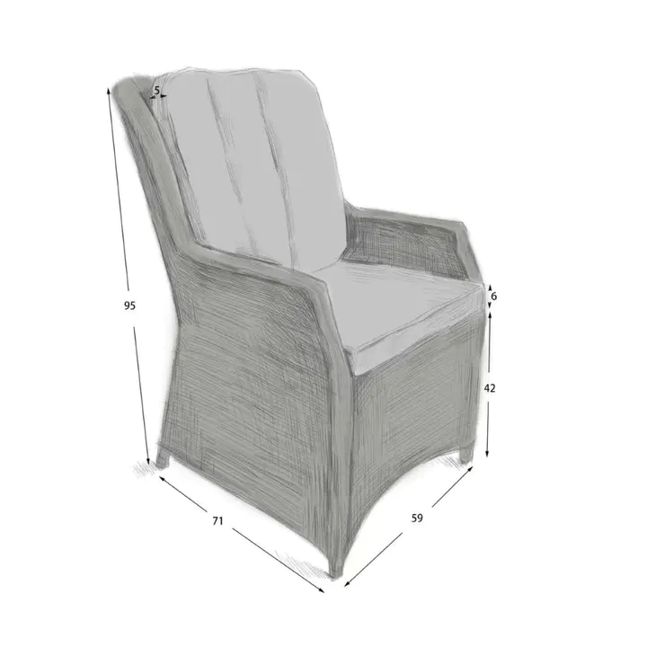 Great Value - Oval Set of 6 Portland Armchairs