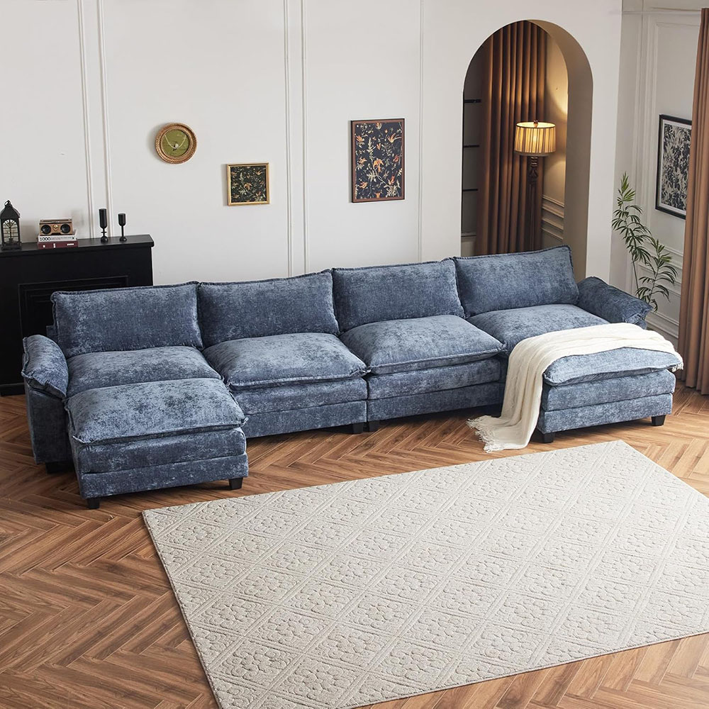 Karl home Sectional Sofa Modular Deep Seat Sofa Couch
