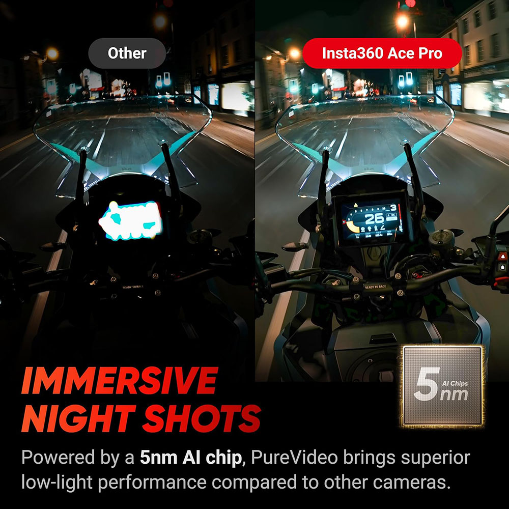 Insta360 Ace Pro GPS Ready Kit - Waterproof Action Camera Designed with Leica