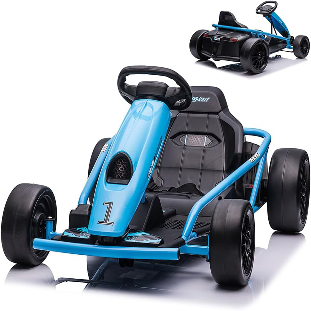 Kids Go Kart, 24V 9Ah Battery, Two 300W Motors, 8MPH Fast Drifting Hovering Car