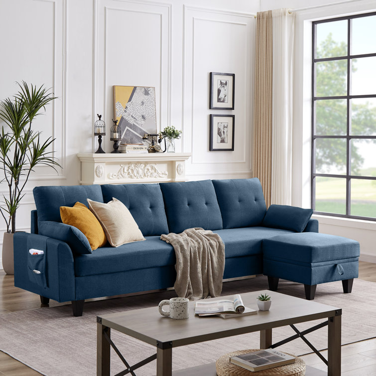 Linnzi 101'' Upholstered Sectional Sofa With Chaise