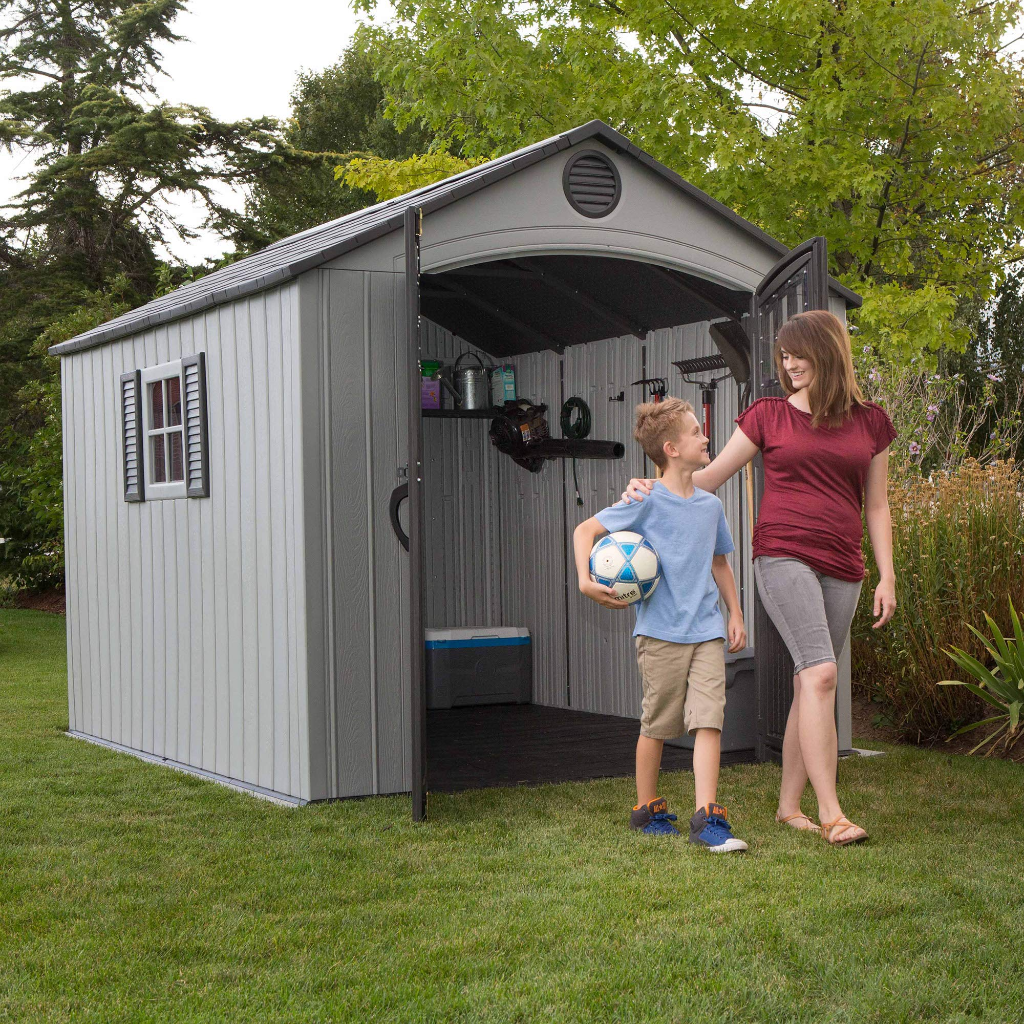 【Storage Shed】Lifetime 8x10 ft Outdoor Storage Shed