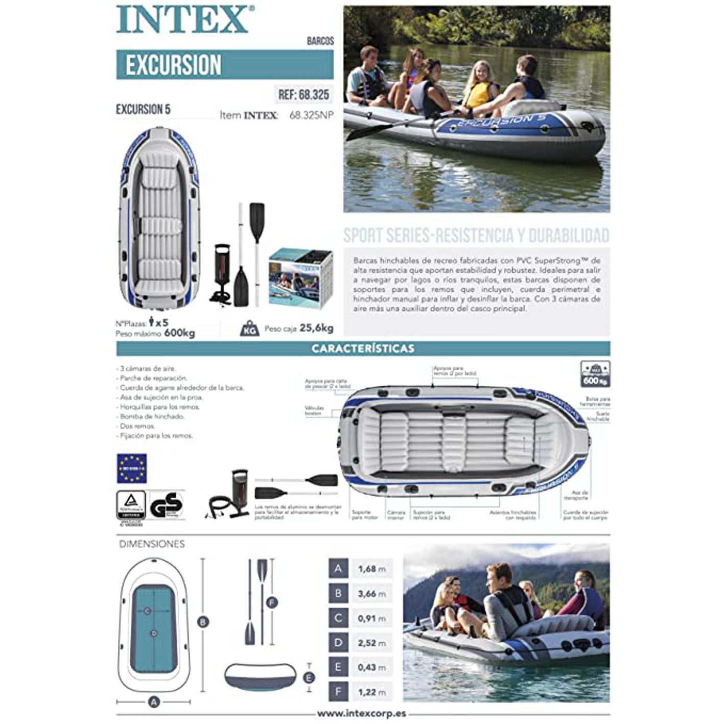 Intex Excursion Inflatable Boat Series