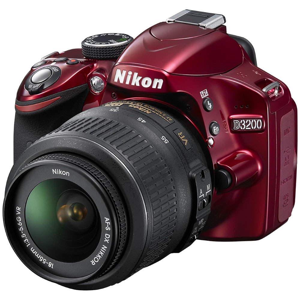 Nikon D3200 24.2 MP CMOS Digital SLR with 18-55mm f/3.5-5.6 Auto Focus-S DX VR NIKKOR Zoom Lens