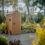 KETER DARWIN 4x6 SHED GARDEN STORAGE BROWN